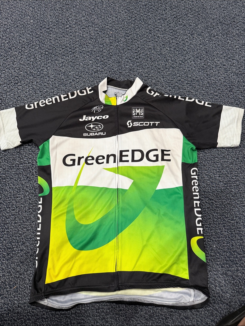 Scott GreenEDGE Men’s Cycling Jersey in Green, Black, White